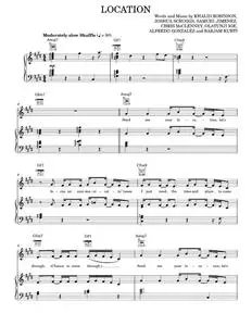 Location - Khalid (Piano-Vocal-Guitar)
