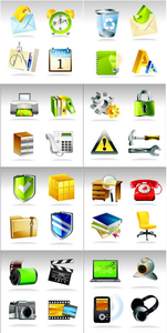 Shutter Stock Super Render Vector Icons Set