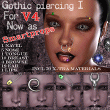 Gothyc piercing I for V4