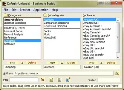 Bookmark Buddy 3.8.0 Unicode Edition