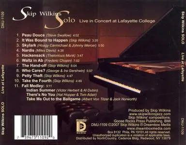 Skip Wilkins - Solo: Recorded Live in Concert at Lafayette College (2007)