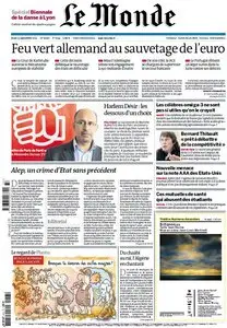 Le Monde et Supplément Danse du Jeudi 13 Septembre 2012