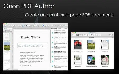 Orion PDF Author 2.96.2 Mac OS X