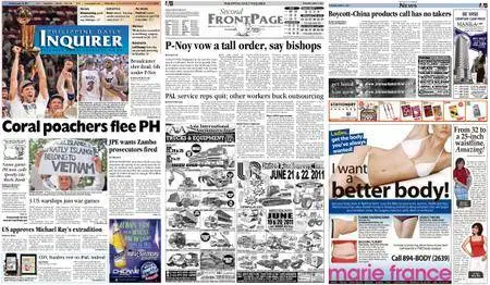 Philippine Daily Inquirer – June 14, 2011