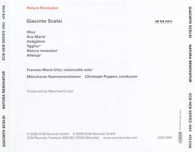 Giacinto Scelsi - Natura Renovatur (2006) {ECM 1963} [Repost]