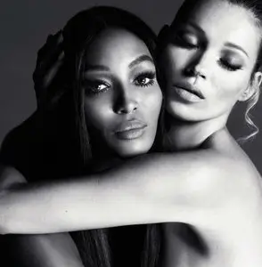 Naomi Campbell and Kate Moss by Mert Alas and Marcus Piggott for Interview December 2012
