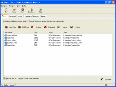 Allynova HTML Password Wizard v3.2