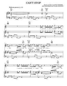 Can't Stop - One Republic, OneRepublic (Piano-Vocal-Guitar)