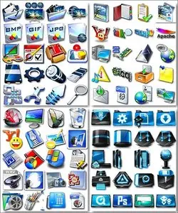 Collection of icons - Beautiful Icons Mix
