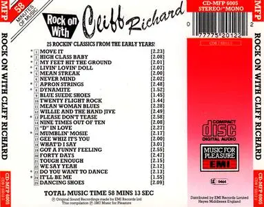 Cliff Richard - Rock On With Cliff Richard: 25 Rockin' Classics From The Early Years! (1987) *Repost*