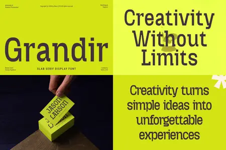 Grandir – Slab Serif Display Font