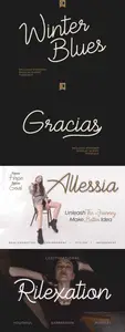 Winter Blues Script Handwritten Font AL7UGYE