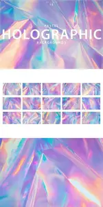 Pastel Holographic Backgrounds UEH5M9Z