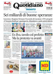 Quotidiano di Puglia Taranto - 30 Novembre 2024