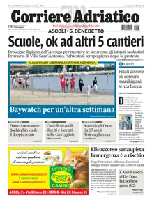 Corriere Adriatico Ascoli - 23 Settembre 2024