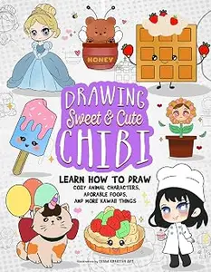 Drawing Sweet and Cute Chibi: Learn How to Draw Cozy Animal Characters, Adorable Foods, and More Kawaii Things
