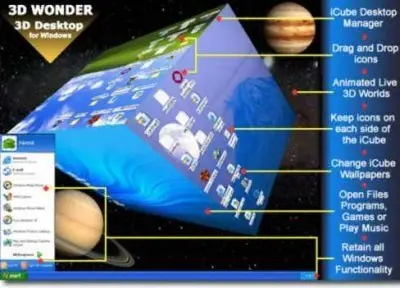 3D Wonder Desktop for Windows XP and Vista