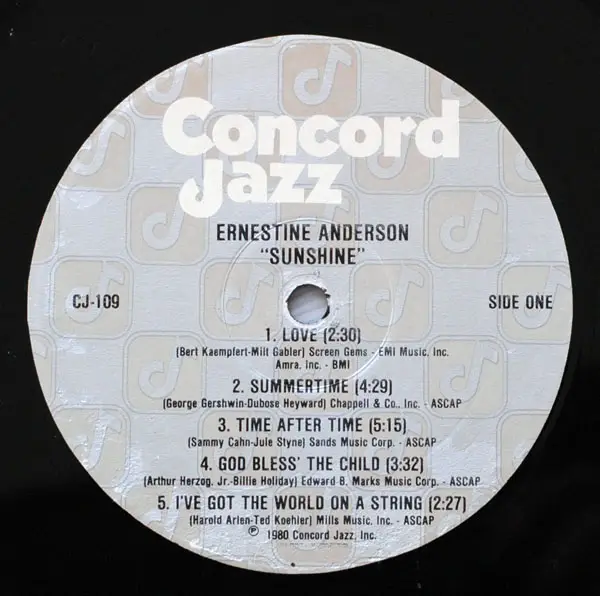 Ernestine Anderson - Sunshine (1980) 24-Bit/96-kHz Vinyl Rip