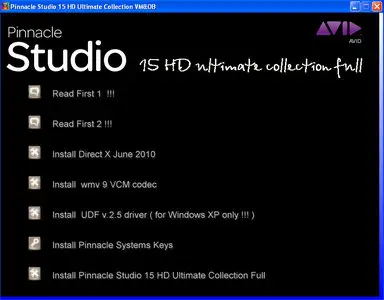 Pinnacle Studio HD Ultimate Collection v 15.0.0.7593+Plugins Multilanguage