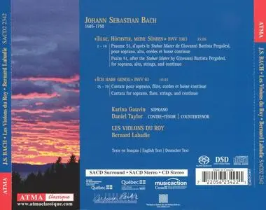Bernard Labadie, Les Violons du Roy - Johann Sebastian Bach: Psaume 51, Cantate 82 (2005)