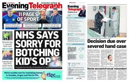 Evening Telegraph Late Edition – November 20, 2018