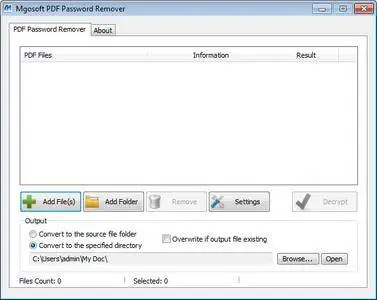 Mgosoft PDF Password Remover 9.7.4 + Portable