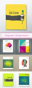 Vector Infographics Design Reports qBee
