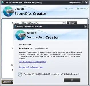 GiliSoft Secure Disc Creator 6.4.0