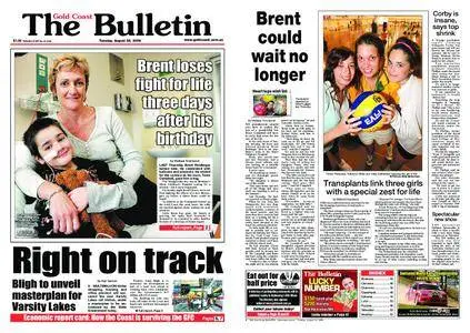 The Gold Coast Bulletin – August 25, 2009
