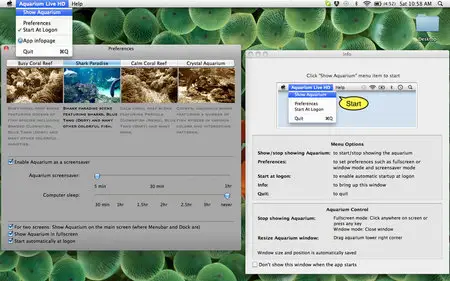 Aquarium Live HD v2.2 Mac OS X