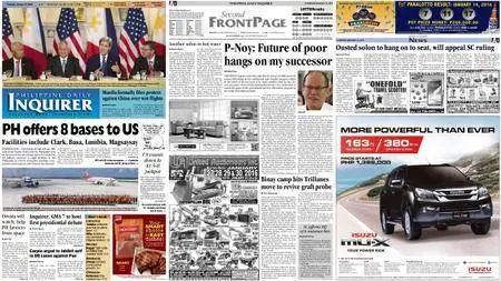 Philippine Daily Inquirer – January 14, 2016