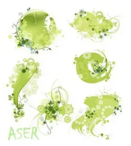 Fashion ink pattern vectors