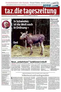 Tageszeitung TAZ vom 12 September 2014
