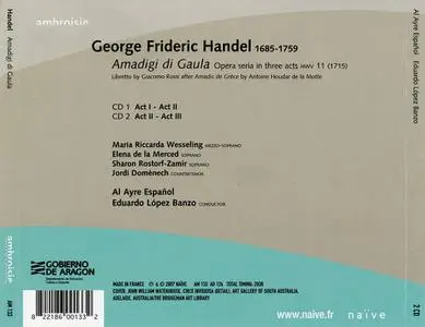 Eduardo López Banzo, Al Ayre Español Orquestra - George Frideric Handel: Amadigi di Gaula (2008)