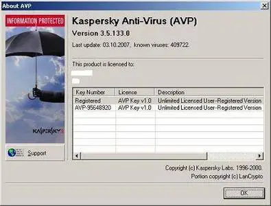 Kaspersky Anti-Virus (AVP) 3.5.133.0