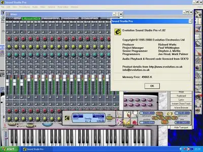 Evolution Sound Studio Pro v1.02 for winXP