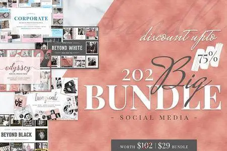 CreativeMarket - 202 BIG BUNDLE Social Media kit
