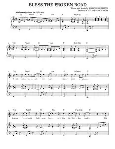 Bless The Broken Road - Rascal Flatts (Piano Vocal)