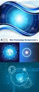 Vectors - Blue Technology Backgrounds 3