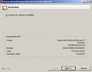 Kaspersky Internet Security v6.0.0.300 (Ace Portal Retail Packed)
