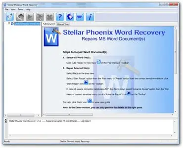 Stellar Phoenix Word Recovery 4.1