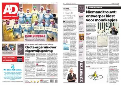 Algemeen Dagblad - Rotterdam Stad – 23 maart 2020