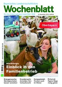 Bayerisches Landwirtschaftliches Wochenblatt Oberbayern - 14. November 2019