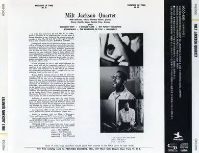 Milt Jackson - Milt Jackson Quartet (1955) {2013 Japan Prestige 7000 Chronicle SHM-CD HR Cutting Series}