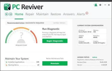 ReviverSoft PC Reviver 2.16.1.2 Portable