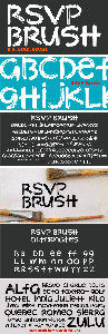 RSVP Brush Font