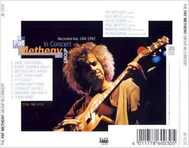 The Pat Metheny Group ‎- In Concert, USA 1992 (1993) [Unofficial Release]