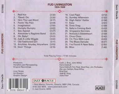 Fud Livingston - The Story Of Joseph "Fud" Livingston (2009) {Jazz Oracle BDW8060 rec 1924-1939}
