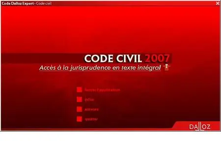 Code Dalloz études droit civil 1re année 2007