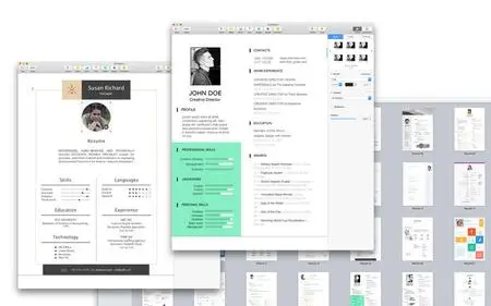CV & Resume Templates for Pages v2.2 macOS